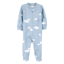 Pyjama dors-bien zippé nuage bébé garçon - Coton