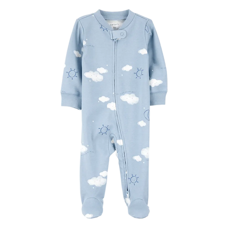 Pyjama dors-bien zippé nuage bébé garçon - Coton