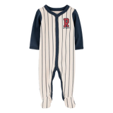 Pyjama dors-bien zippé baseball bébé garçon - Coton
