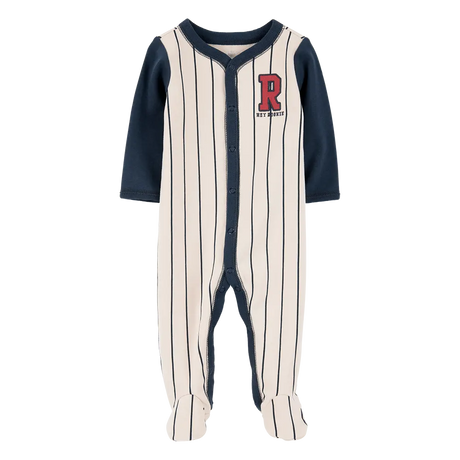 Pyjama dors-bien zippé baseball bébé garçon - Coton
