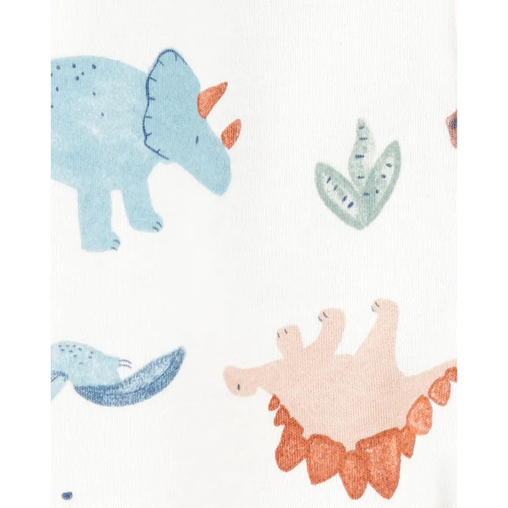 Pyjama dors-bien zippé dinosaure bébé garçon - Coton
