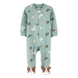 Pyjama dors-bien zippé chien bébé garçon - Coton