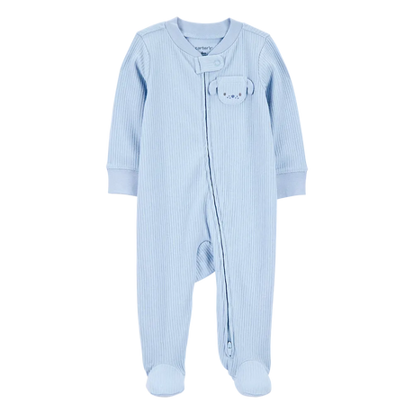 Pyjama dors-bien zippé côtelé chien bébé garçon