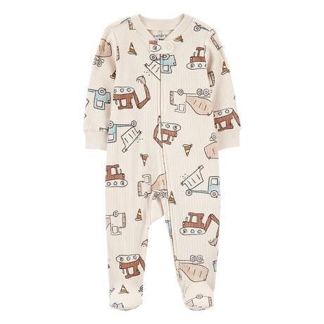 Pyjama dors-bien zippé côtelé chantier bébé garçon