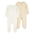 Lot de 2 pyjamas dors-bien zippés bébé unisexe