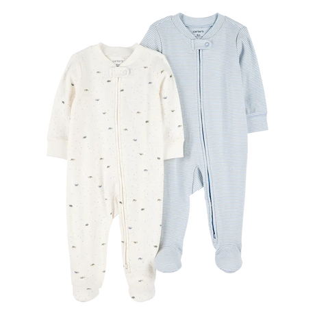 Lot de 2 pyjamas dors-bien zippés bébé garçon
