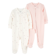 Lot de 2 pyjamas dors-bien zippés bébé fille