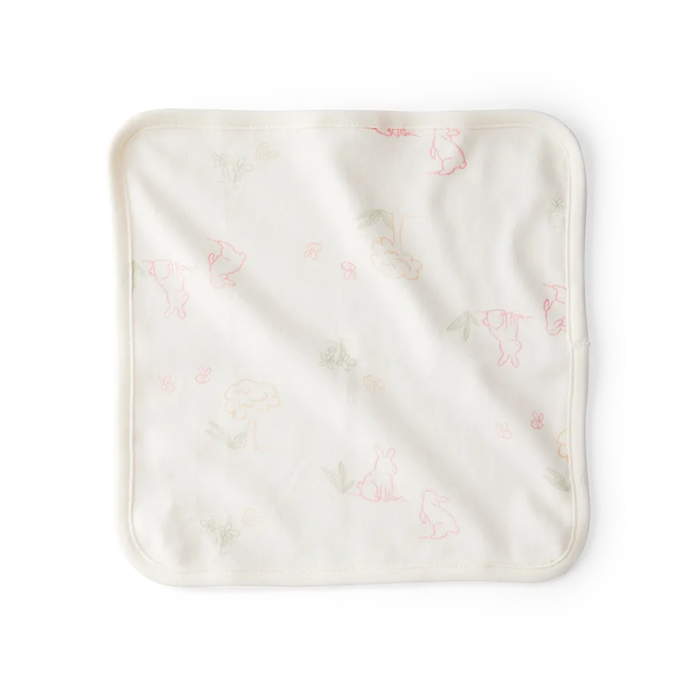 Lot de 6 débarbouillettes bébé fille - Rose