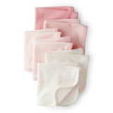 Lot de 6 débarbouillettes bébé fille - Rose