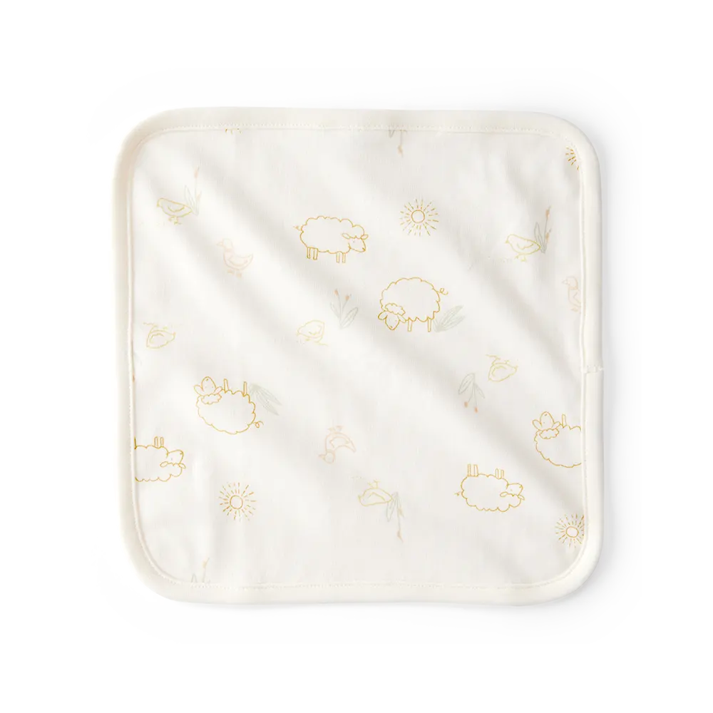 Lot de 6 débarbouillettes bébé - Jaune