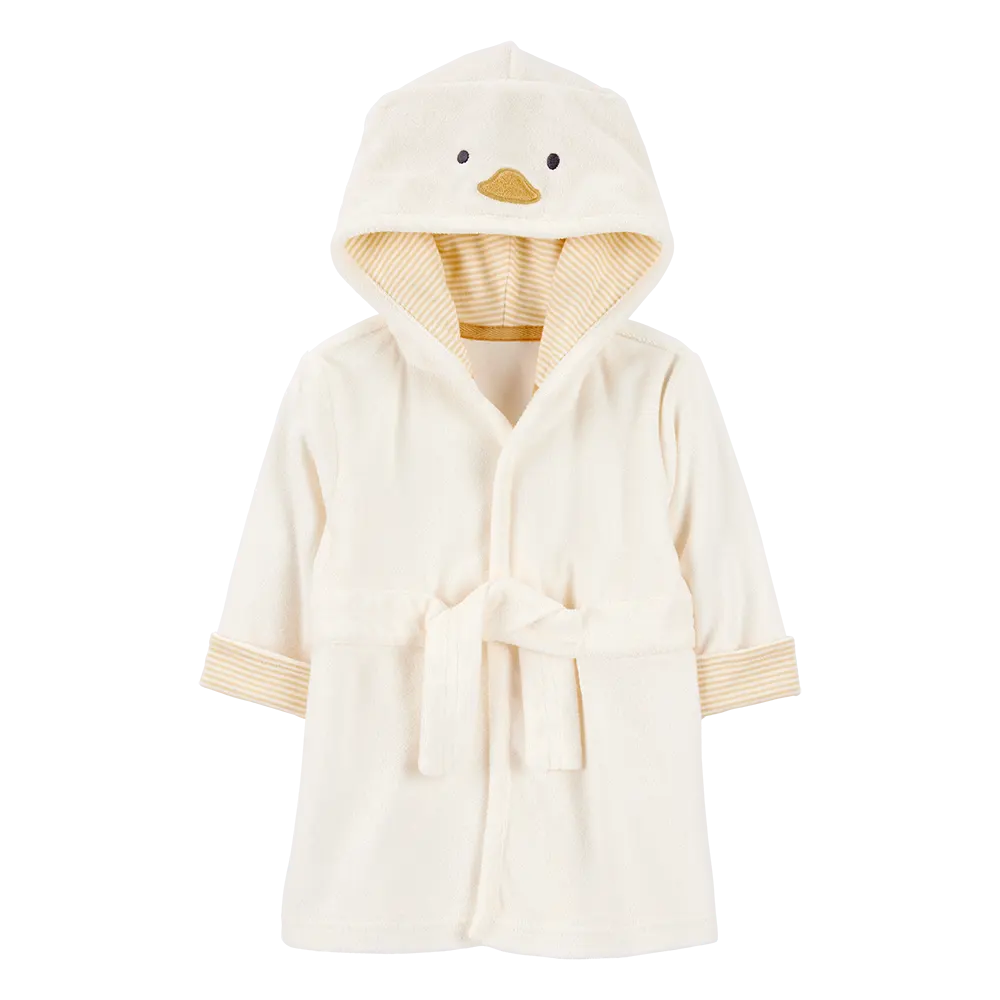 Peignoir à capuche poussin bébé - Ivoire
