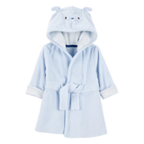 Peignoir à capuche chien bébé garçon - Bleu