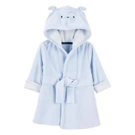 Peignoir à capuche chien bébé garçon - Bleu