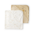 Lot de 2 serviettes à capuche bébé - Jaune