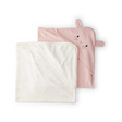 Lot de 2 serviettes à capuche bébé fille - Rose