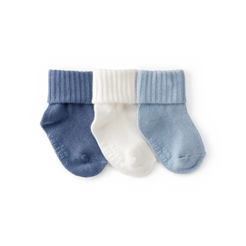 Lot de 3 paires de chaussons-chaussettes bébé garçon