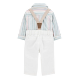 Conjunto de 3 piezas con tirantes para bebé niño Carter's