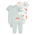 Ensemble 3 pièces dinosaure bébé garçon - Coton