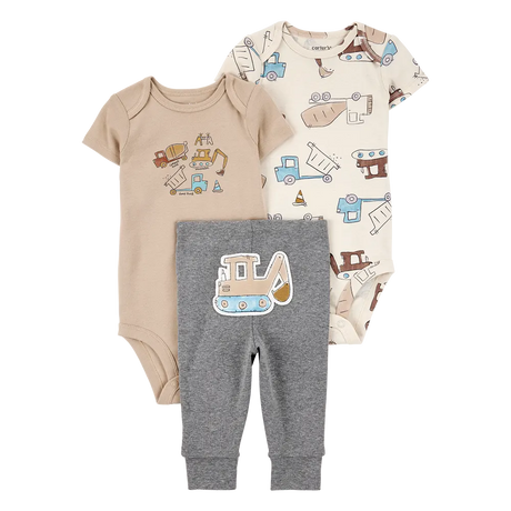 Ensemble 3 pièces chantier pour bébé garçon