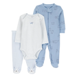 Ensemble 3 pièces chiot pour bébé garçon - Coton