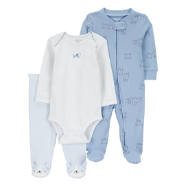 Ensemble 3 pièces chiot pour bébé garçon - Coton