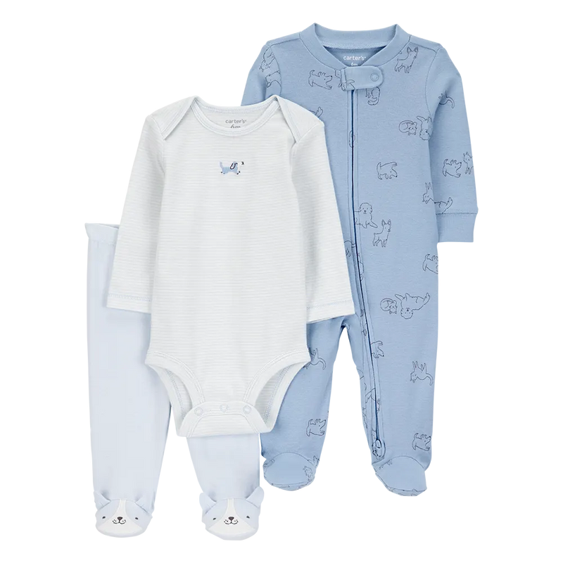 Conjunto de 3 piezas para bebé niño Carter's - Perrito