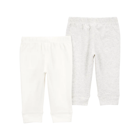Lot de 2 pantalons jogger bébé - Ivoire