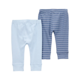 Lot de 2 pantalons bébé garçon - Bleu