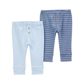Lot de 2 pantalons bébé garçon - Bleu