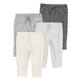 Lot de 4 pantalons pour bébé - Couleurs neutres