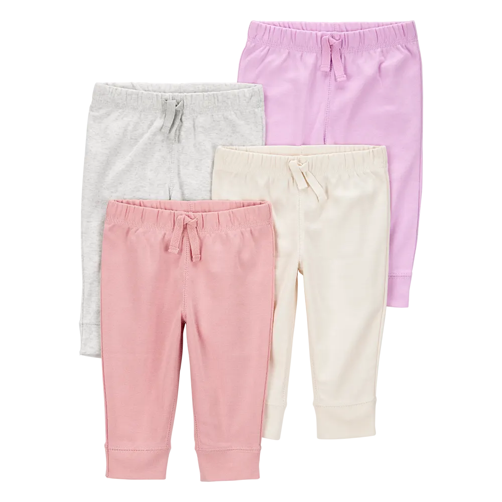 Lot de 4 pantalons pour bébé fille