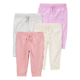 Lot de 4 pantalons pour bébé fille
