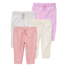Lot de 4 pantalons pour bébé fille