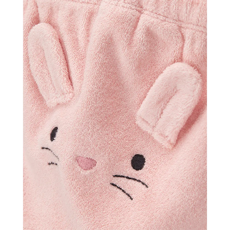 Ensemble 3 pièces cardigan lapin bébé fille - Rose
