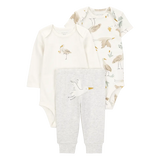 Ensemble 3 pièces cigogne pour bébé - Unisexe
