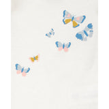 Ensemble 3 pièces papillon pour bébé fille - Coton
