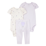 Ensemble 3 pièces montgolfière bébé fille - Coton