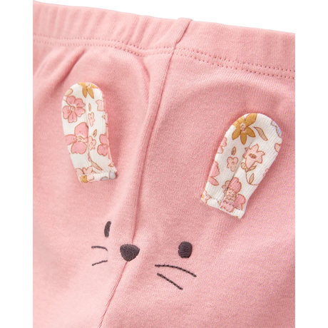 Ensemble 3 pièces souris florale bébé fille - Coton