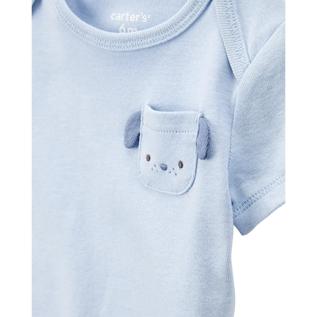 Lot de 5 bodys chien bébé garçon - 100% Coton