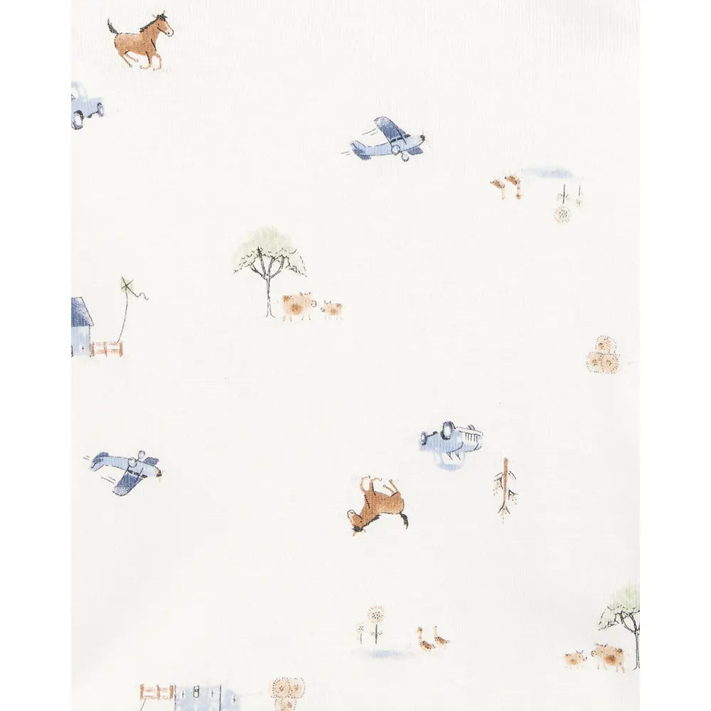 Lot de 5 bodys chien bébé garçon - 100% Coton