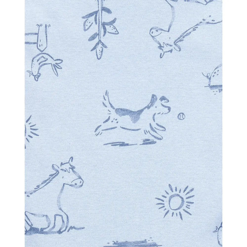 Lot de 5 bodys chien bébé garçon - 100% Coton