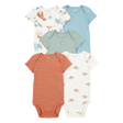 Lot de 5 bodys dinosaure bébé garçon - Coton