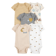 Lot de 5 bodys manches courtes bébé garçon - Chantier
