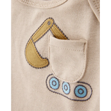 Lot de 5 bodys manches courtes bébé garçon - Chantier