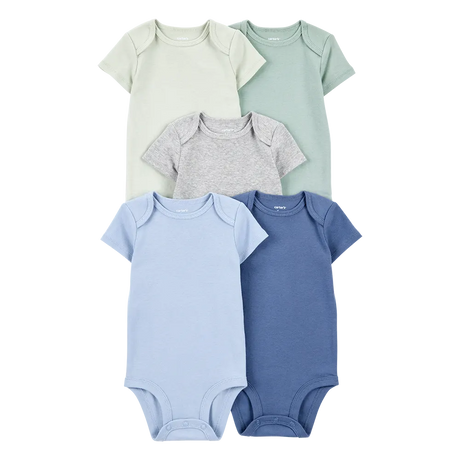 Lot de 5 bodys manches courtes bébé garçon
