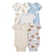 Lot de 5 bodys kangourou bébé garçon - Coton