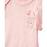Lot de 5 bodys lapin fleuri bébé fille - Coton