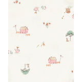 Lot de 5 bodys lapin fleuri bébé fille - Coton