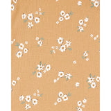 Lot de 5 bodys fleuris bébé fille - 100% Coton