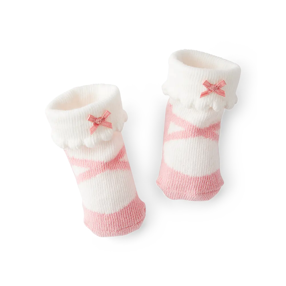 Lot de 2 paires de chaussons bébé fille - Nœuds